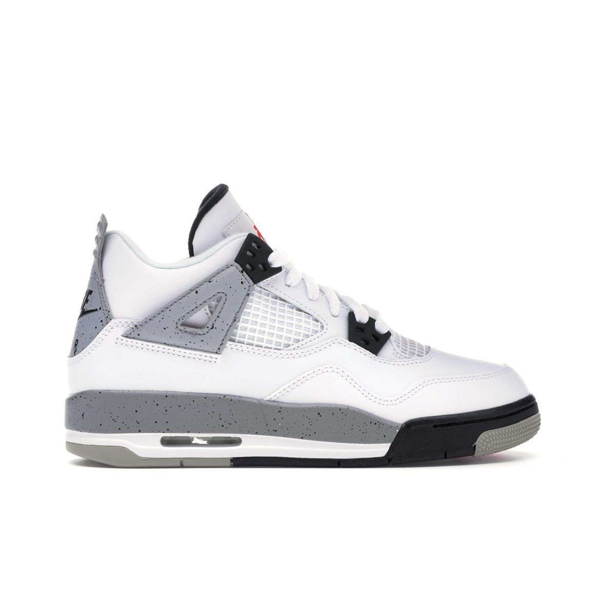 

Детские кроссовки Air Jordan 4 Retro OG BG White Cement 2016 Fire-Red Black Tech-Grey 836016-192