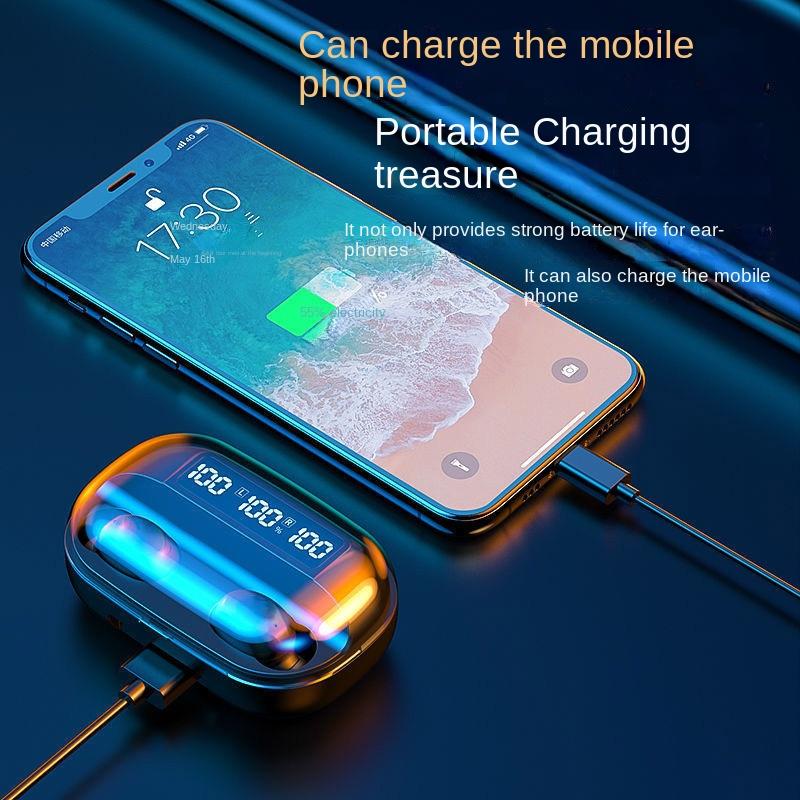 Wireless Bluetooth Headset Double -ear Ear -long Standby Battery Headset