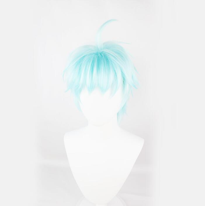 Anime 30CM Game Genshin Impact Cosplay Halloween Chongyun Cosplay Wig Chong Yun Heat Resistant Synthetic Hair Wigs