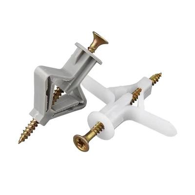 Plastikowe kotwy do płyt gipsowo-kartonowych Mocowania płyt gipsowo-kartonowych Śruba Rura rozprężna wylotu ściany osłonowej