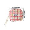 Sweet Plaid Cosmetic Bag Makeup Bag Travel Clutch Bag Menstrual Bag Sundry Storage Bag