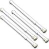 Set of 4 Window Secuirty Bar Locks Onto Frame - Sturdy Steel Adj 17-29 In