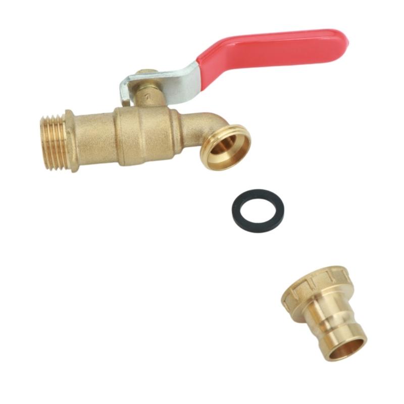 High Flows Metal Outdoor Water Faucet with 1/2 Inch Thread Connection Quick Fixing for Garden Car Washing & Hand Basins