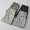 Men's Stretch Straight Ice Silk Casual Pants - Wear-Resistant, Trendy Korean Style, All-Match Long Pants