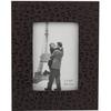 Standing Photo Frame with Black Fabric and Patterns 15x19 Cm