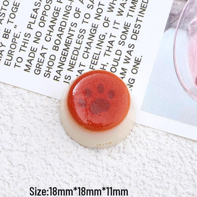 Cartoon Bear Bread Resin Accessories: DIY Jewelry, Hairpins, Shoe Buckles, and Cream Glue Decor