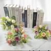 2pcs Artificial Garland with Candlestick Centerpieces, Rose Candle Wreath, Tea Light Candle Holders, Artificial Plant Wreath
