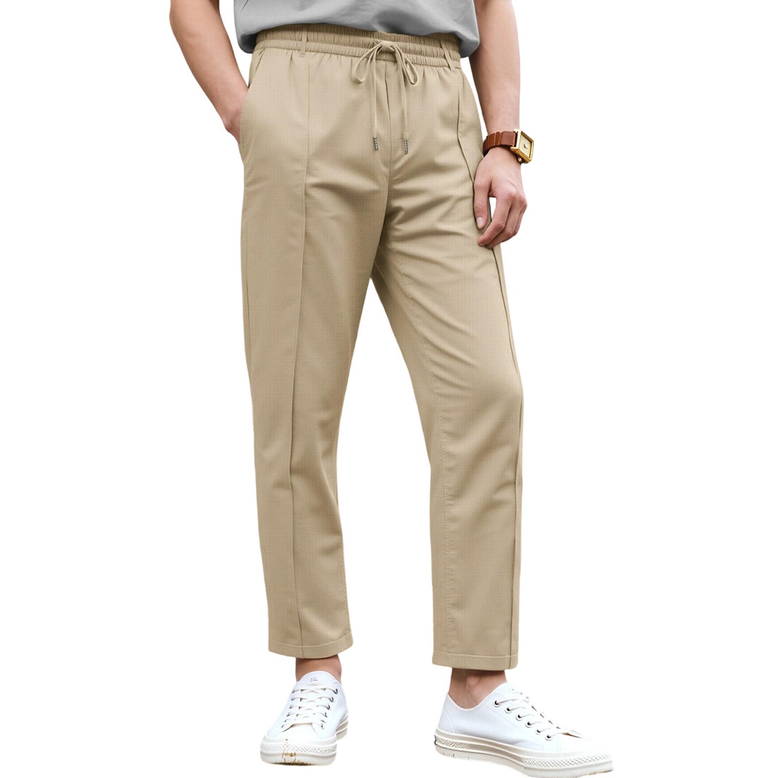 

Мужские Американский стиль Повседневные Большой размер Деловые Самосовершенствование Брюки XXL хаки