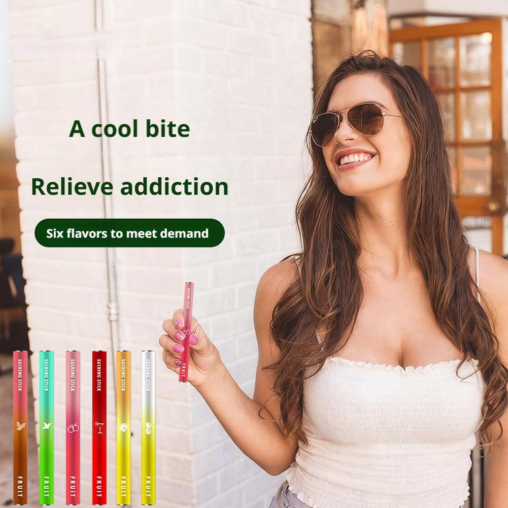 Nicotinevrije Munt Fruit Smaak Rookstop Staaf Gezond Veilig Ondersteunende Stopstaaf Verlicht Rookverslaving Hulpmiddel