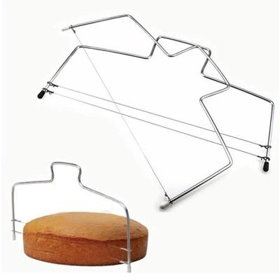Adjustable Stainless Steel Double Wire Cake Slicer and Bread Divider Knife