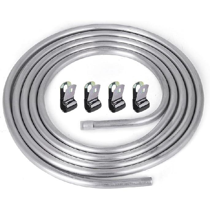3/8" OD Aluminum Hard Fuel Line 10 Feet Hardline Tube Thickness Is 0.039"