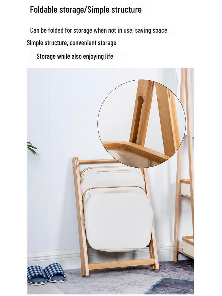 Multi-layer Folding Storage Rack for Bedroom, Living Room, and Bathroom
