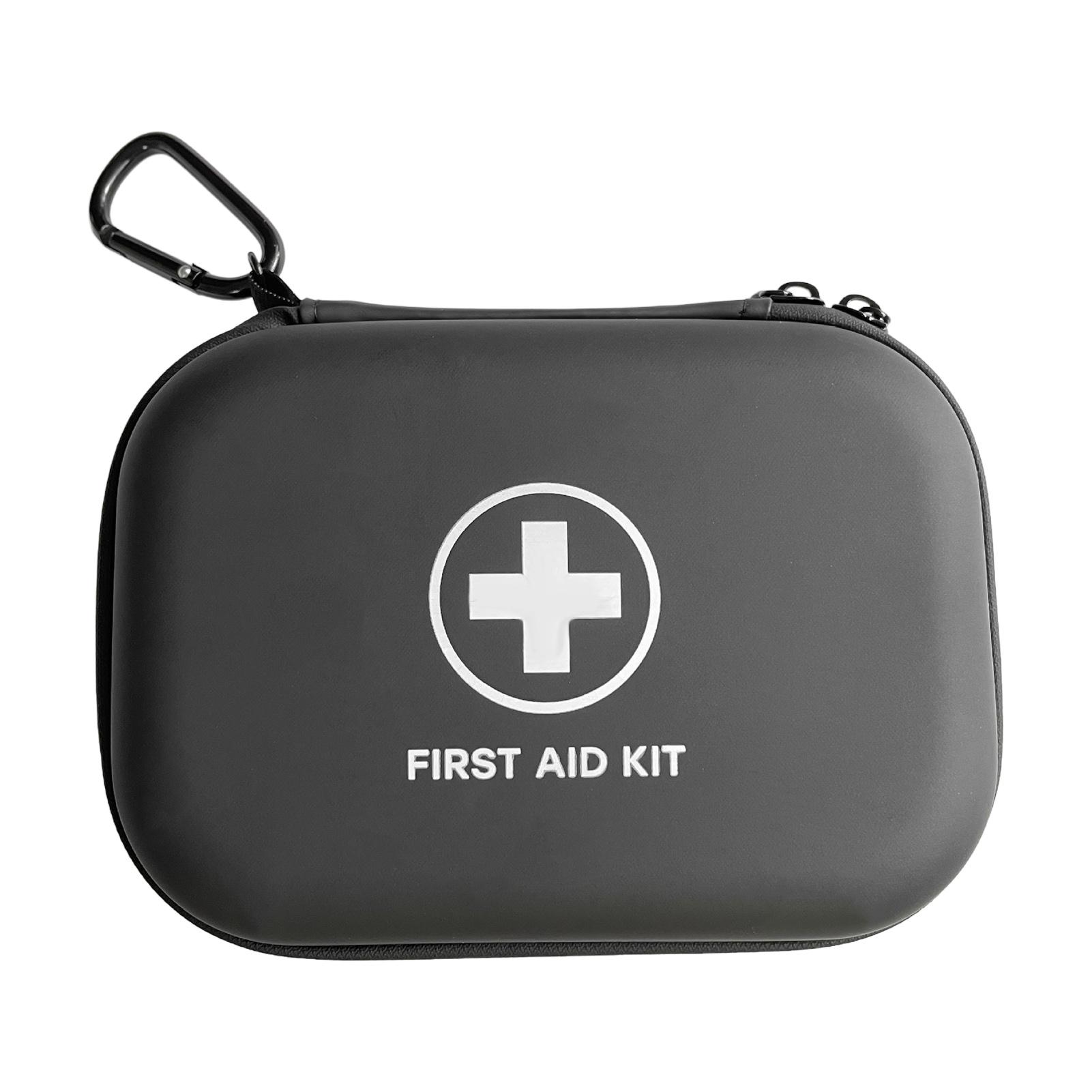 

24 шт. Водонепроницаемые сумки для хранения Медицинский органайзер Сумка Аптечка первой помощи Контейнер-кейс для аварийного выживания Для путешествий Кемпинга Отдыха на природе чёрный