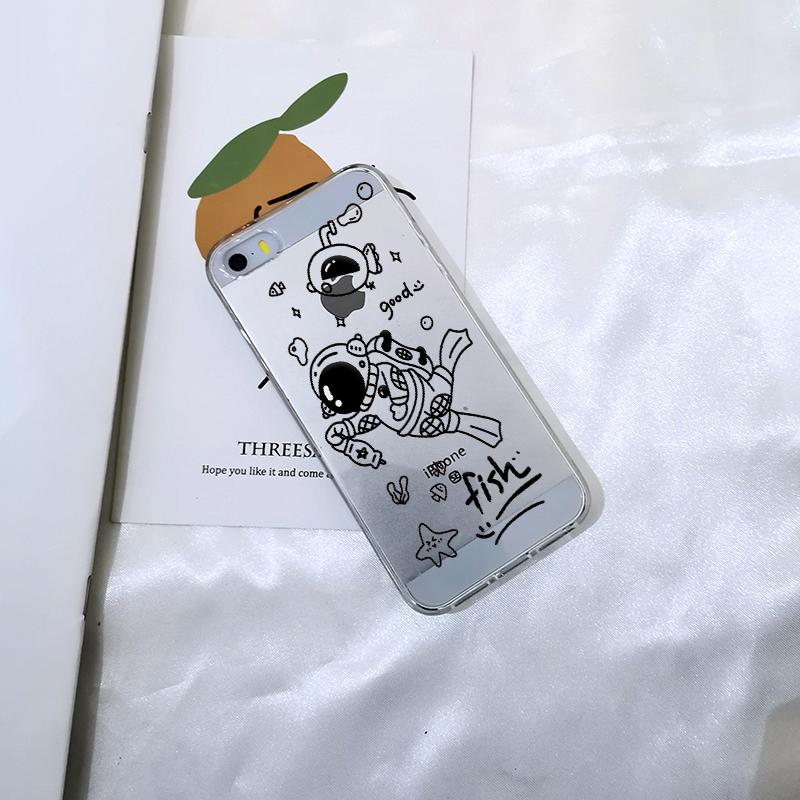 

Для iPhone 5C 5S SE 5 S чехол силиконовый мягкий TPU милый астронавт космическая звезда кавайи забавный чехол для телефона для iPhone 4S 4 S чехол iPhone 5C
