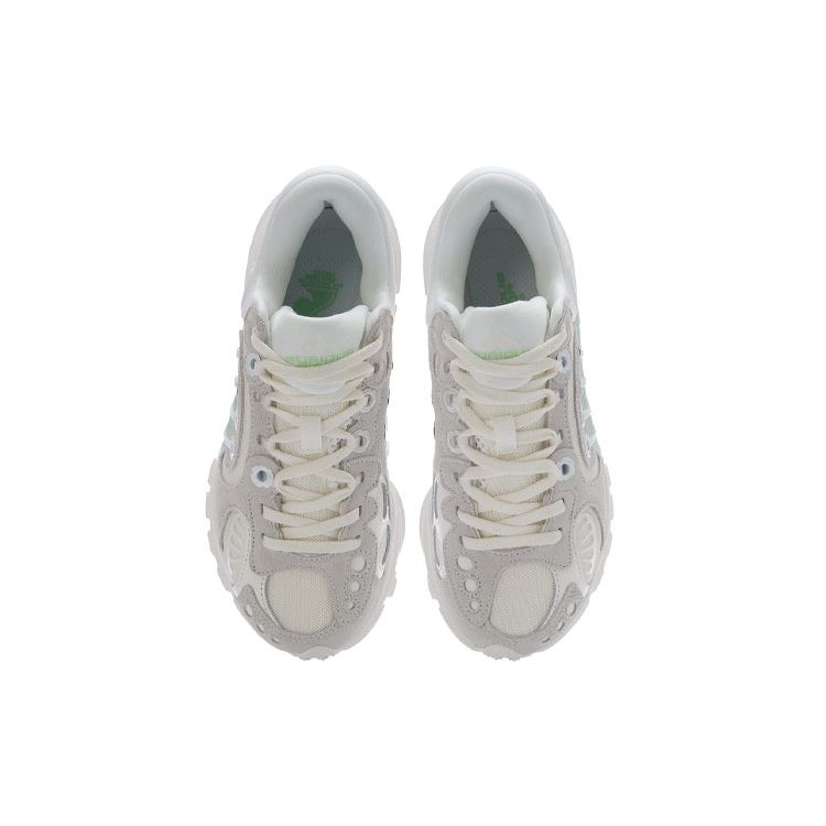 Li Ning 2021 Spring Summer Paris Fashion Week Show Edition Lijun Ace 2 Durable Comfortable Sports Shoes Women Sneakers White Green ARHR092-2