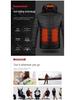 Smart Heated Winter Jacket with Hood for Men, Thick Warm Cotton, USB Charging