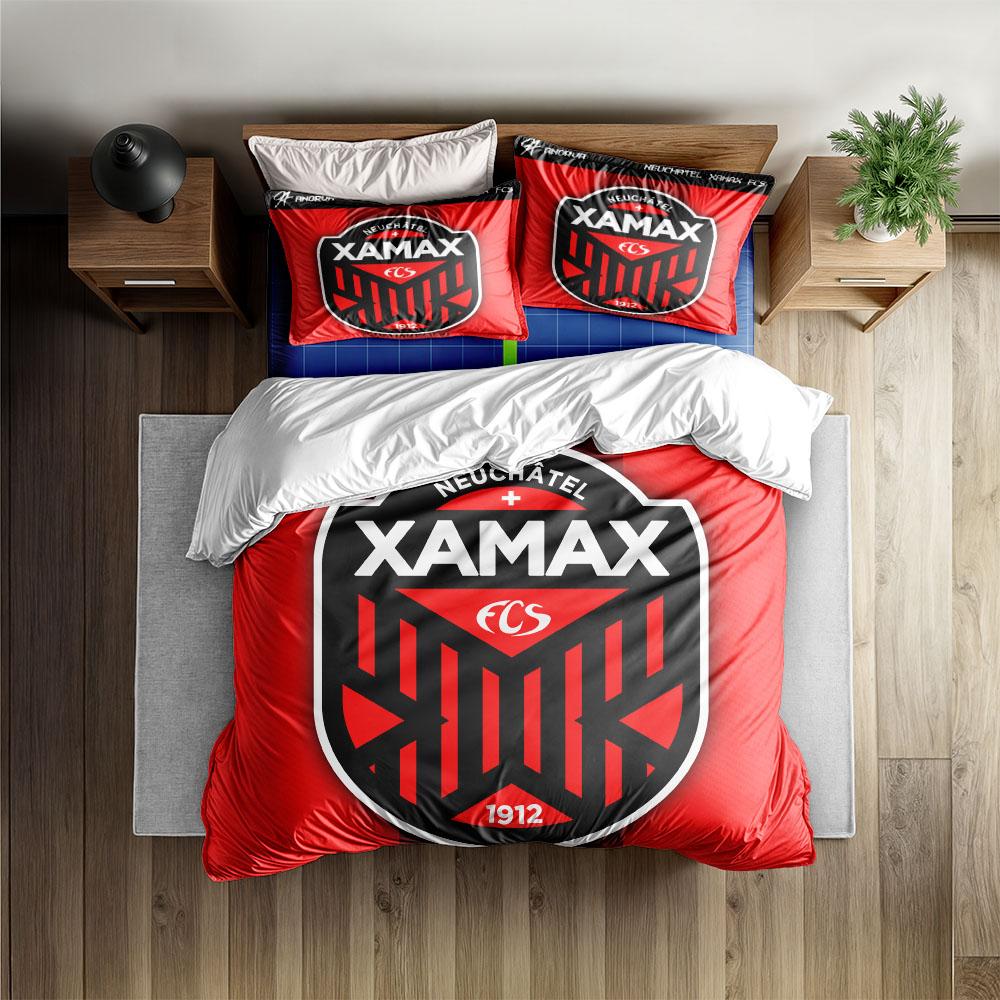 

Neuchâtel Xamax FCS Duvet Cover Set King Queen Double Full Twin Single Size Bed Linen Set 135x200cm