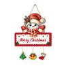 Decorative Elk Wooden Sign Christmas Winter Hanging Sign, Snowman Plaque, Festive Party Supplies Door for Holiday Home Decor Wall