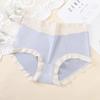 Medium High Waisted Women's Underwear Made of Seamless Silk Antibacterial Knickers Crotch Breathable Comfortable with A Naked Feel
