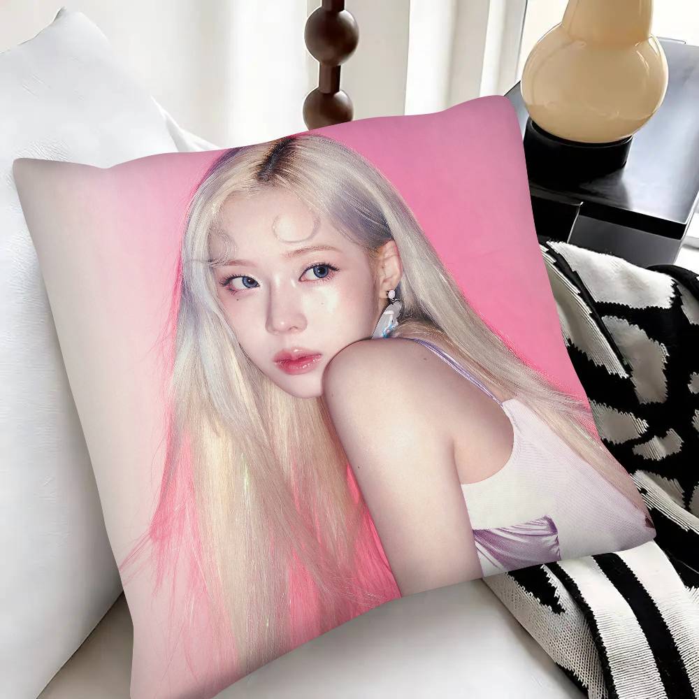 Singer Kpop Winter Pillow Case Fashion Square Pillowcase Bedroom Sofa Room Ins Decoration Leisure