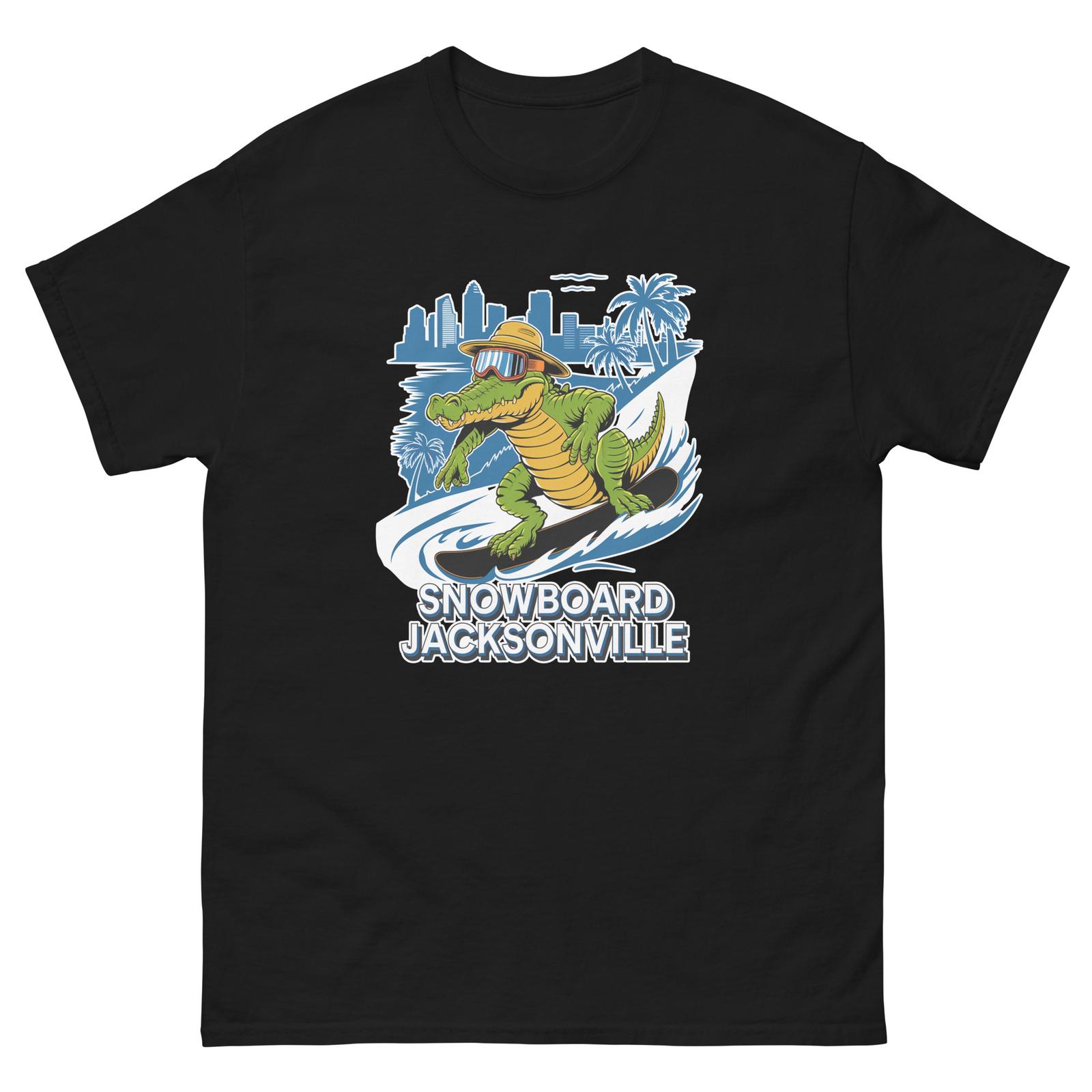 Snowboard Jacksonville Alligator USA Snowboarding Animal T-Shirt S