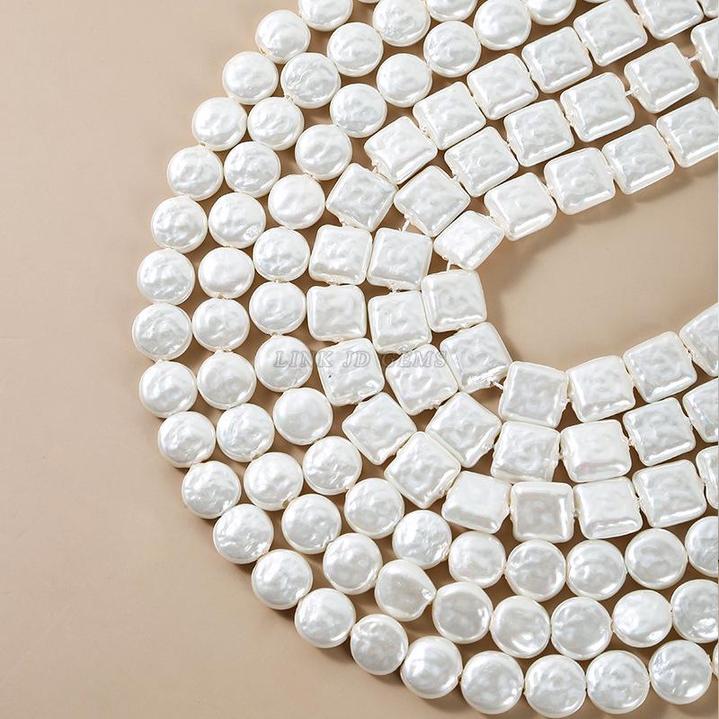 Jingde Jewelry 12mm Baroque Shell Pearl Beads for DIY Accessories