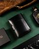 Gift Set: Men's Leather Wallet and Keychain - Peterson