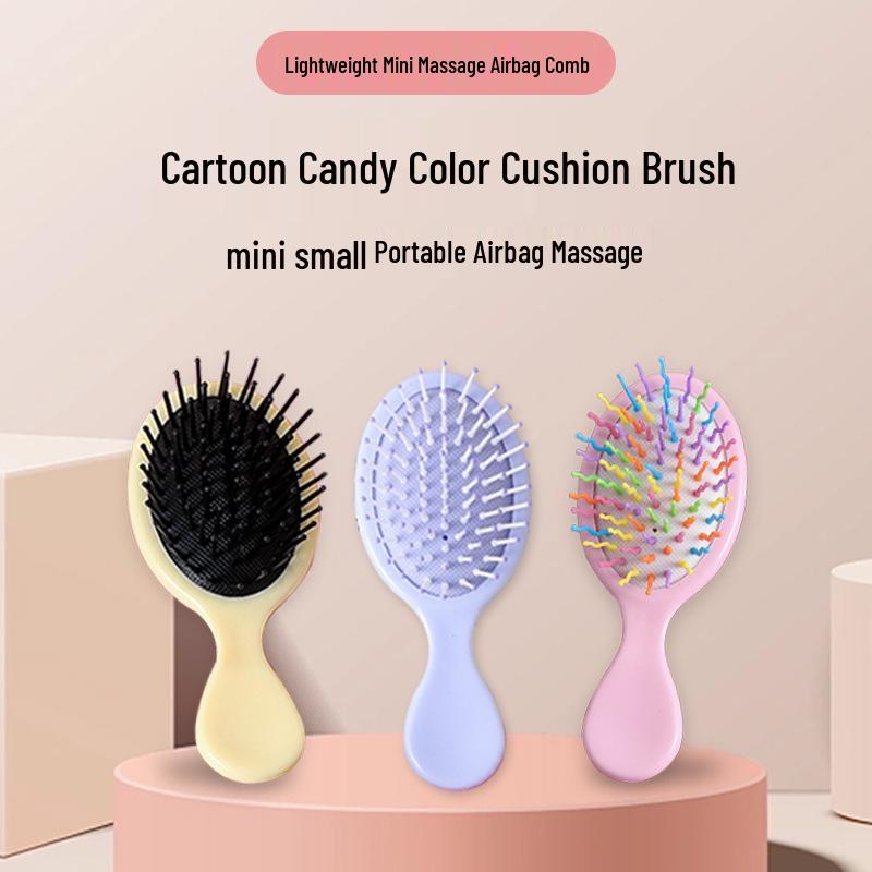 Mini Cute Cartoon Girl Air Cushion Massage Comb