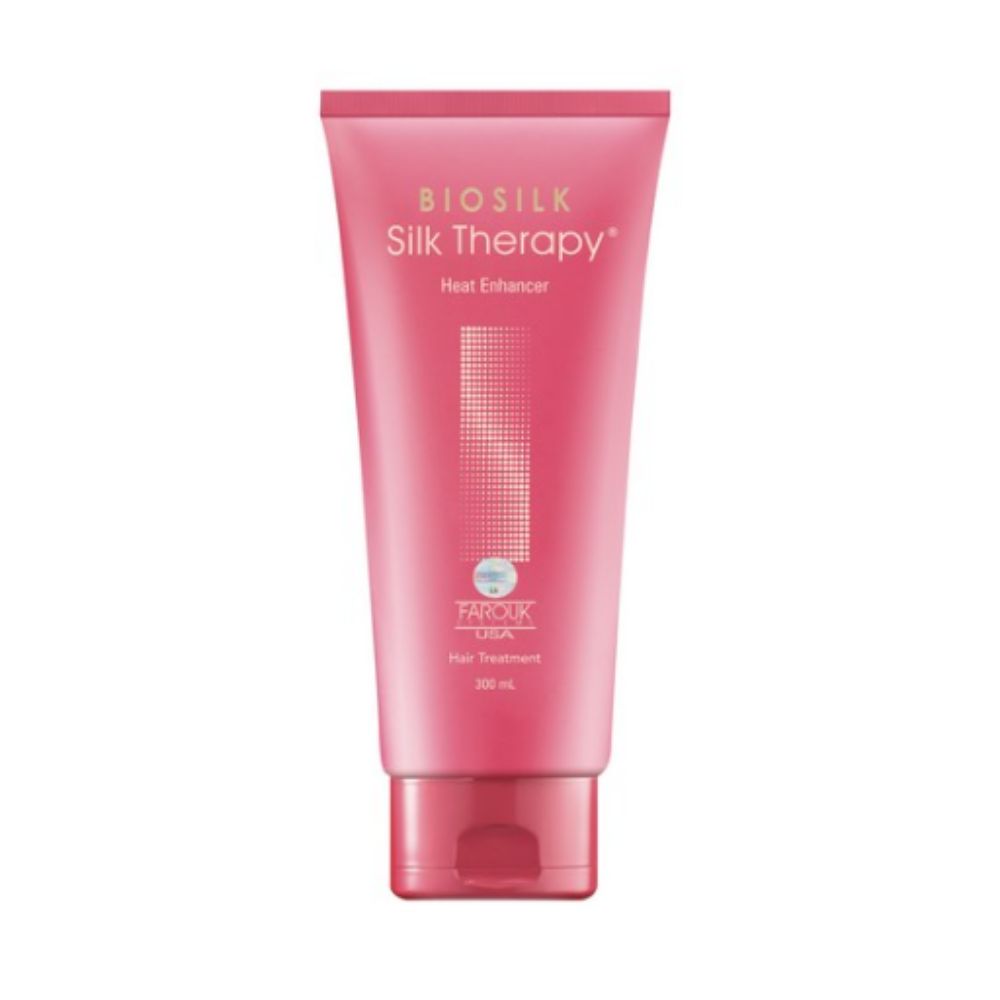 Silk Therapy Heat Enhancer Hair Strengthening Treatment 300ml (1 Pack) - Heat-Activated Deep Repair Mask