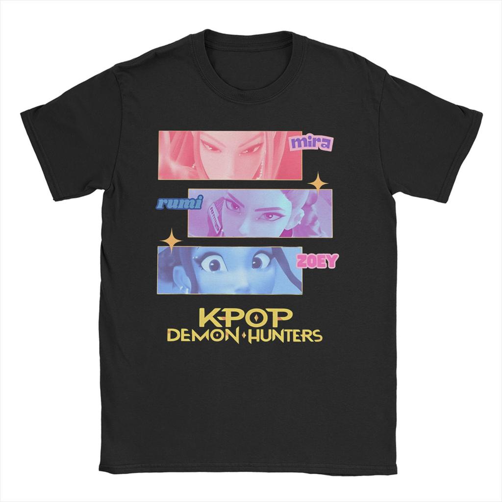 Americanstyle New Mens Tshirt Kpop Demon Hunter Tiger Bird Demon Hunter Tiger Print Tshirt Harajuku Style Streetwear Unisex