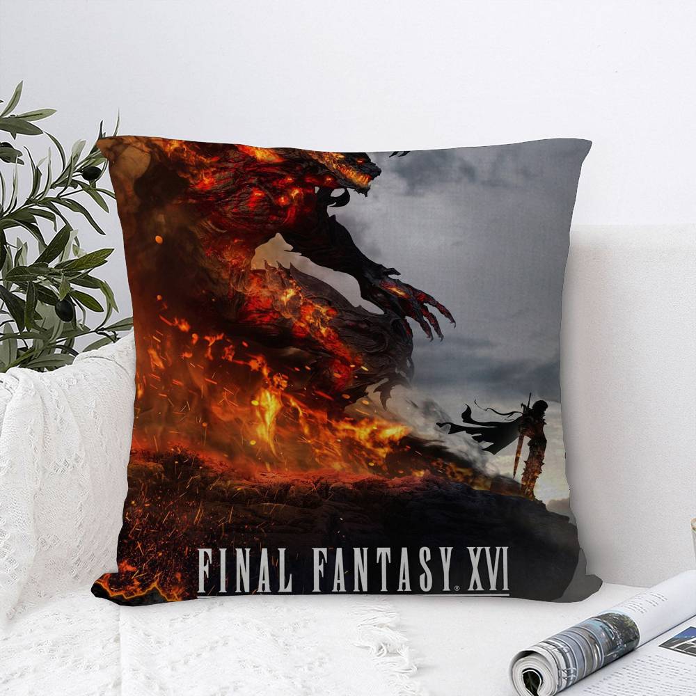 Game F-Final-F-Fantasy Cushion Cover Decorative Pillow Sofa Home Decor Case Pillow Cases