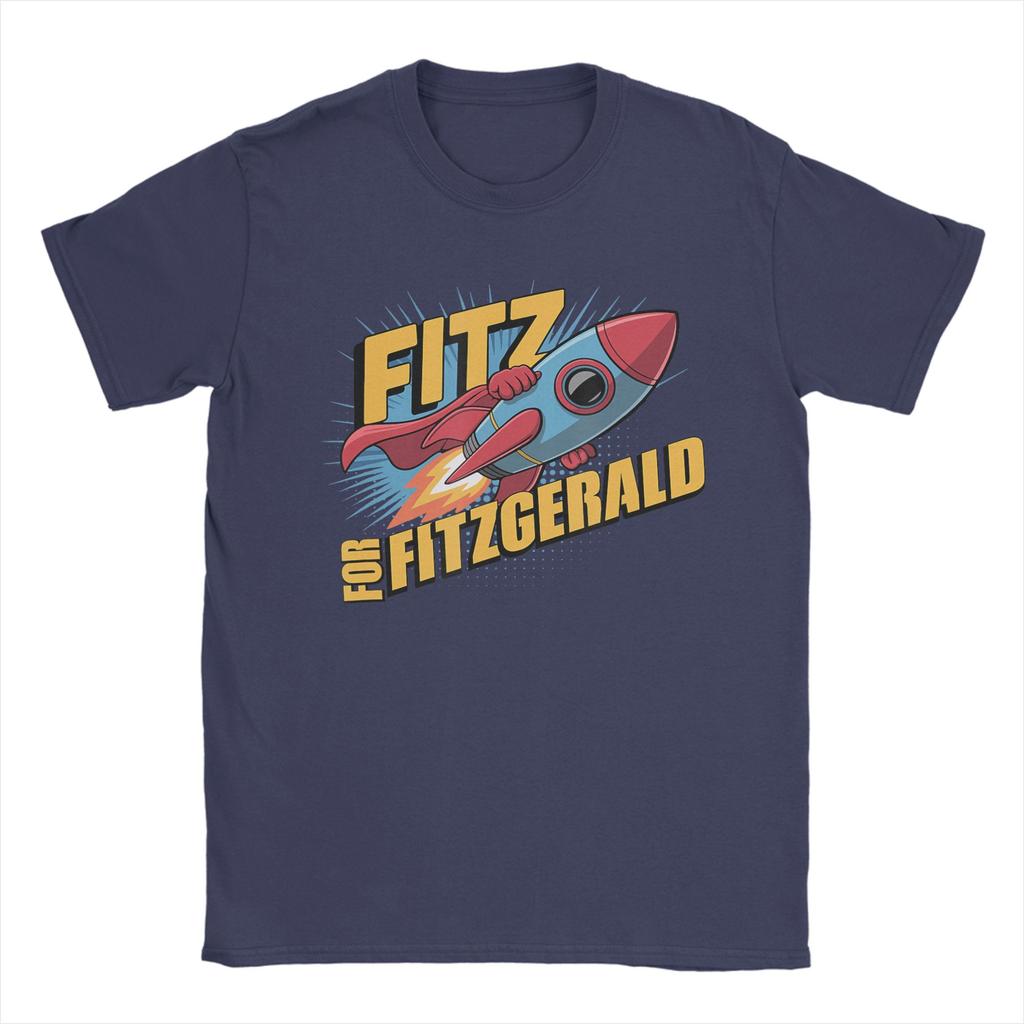 Streetwear T Shirt Summer Fitz for Fitzgerald Rocketship Trending T Shirts Cotton Tee Shirt for Unisex Short Sleeve Clothing