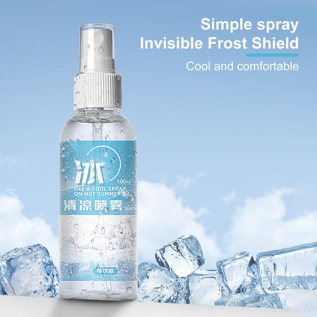 100ml Cooling Spray Refreshing Cool For Body Fine Mist Body Cooling Spray Safe Portable Instant Cooling Long Lasting Sprays