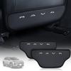 SUVVNE RAV4 XA60 Series Dedicated Kick Guard Back Kick Prevents Footprints and Embroidered Set of 2 Mat, Water-Repellent, Dirt, Logo,