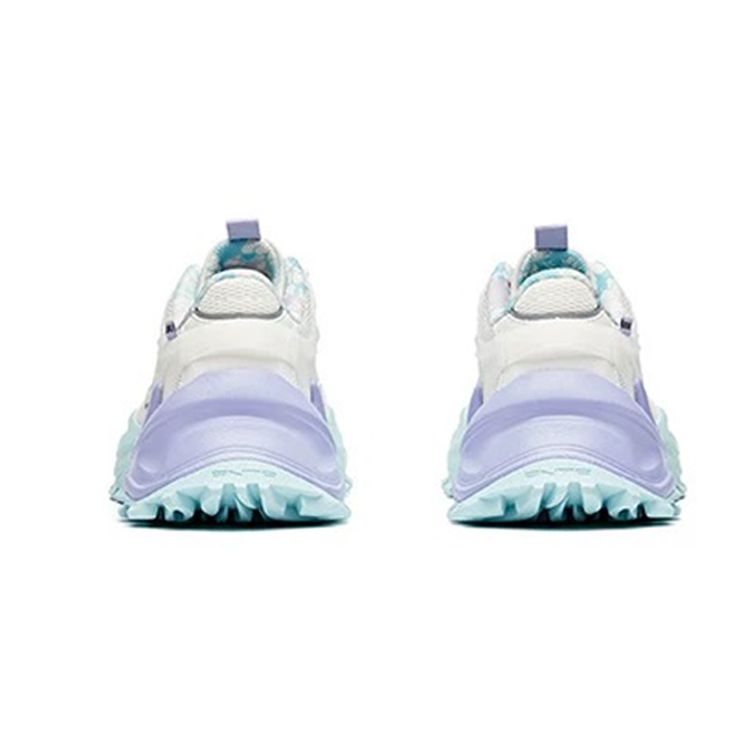 Anta Mulan X  Hot Retro Casual Non-Slip Shock Absorbing Wear-Resistant Low-Top Dad Shoes Women Sneaker White Blue Purple 922018842-10
