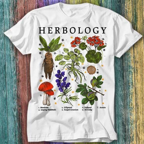 

Herbology Plants Botanic Garden Magic Wizard T Shirt Top Tee 238 XL