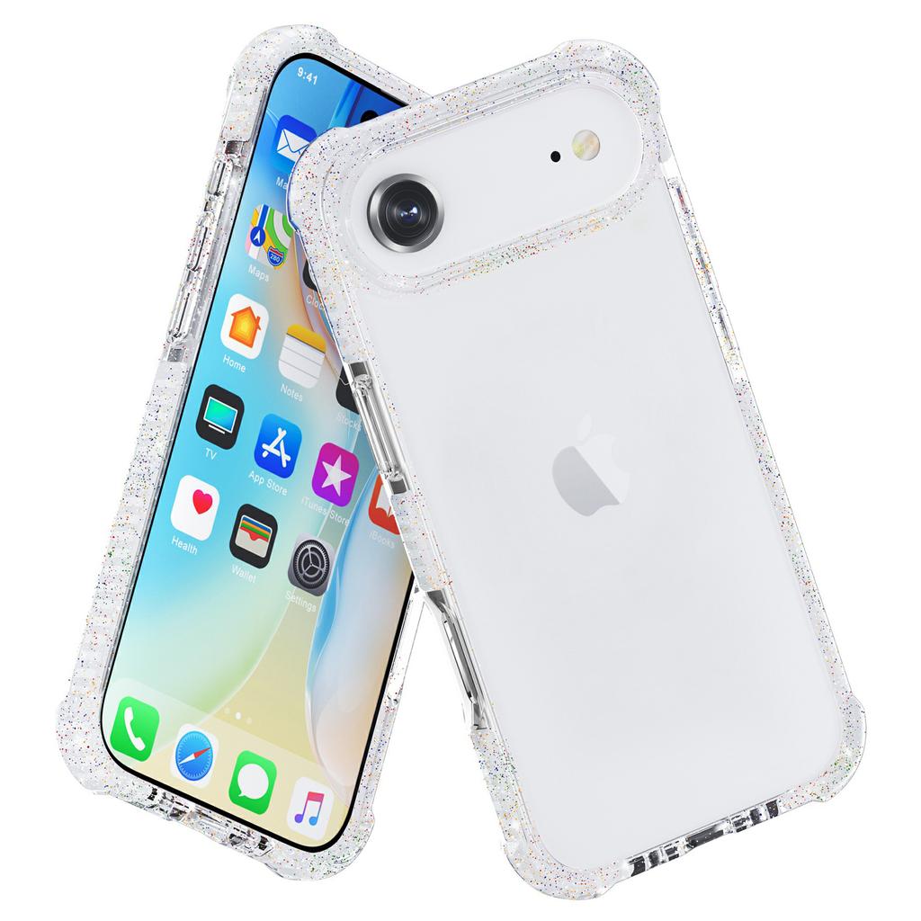 For iPhone Air Case Four Corners Anti Drop Clear TPU + TPE + PC Phone Cover