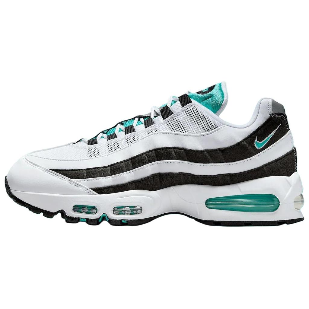 Nike Air Max 95 OG Black Border 2025 Men Sneakers White Hyper-Jade Metallic-Silver IM7409-100
