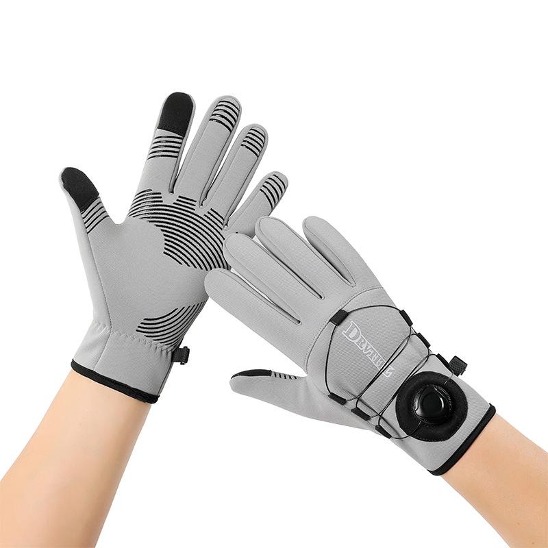 Winter Cycling Gloves: Velvet-Lined, Non-Slip, Windproof, Warm Gloves for Youth and Adults