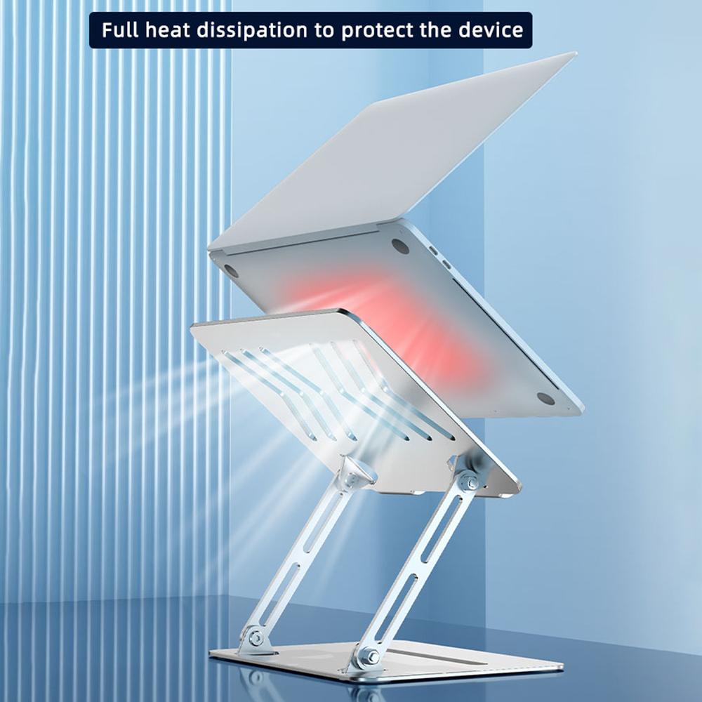L307 Portable Laptop Stand Height Adjustable Metal Desktop Holder with Cooling Design