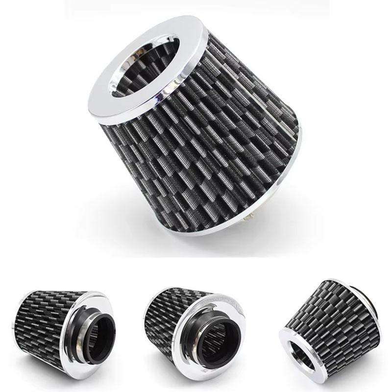 Universal Car Racing Cold Air Intake System Turbo Induction Pipe Tube Kit Cone High Flow Performance Air Filter Inlet 3" 76mm