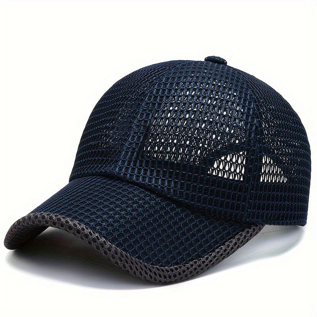 Men's Outdoor Casual Sun Hat Fishing Hat Breathable Mesh Baseball Cap For Men And Women