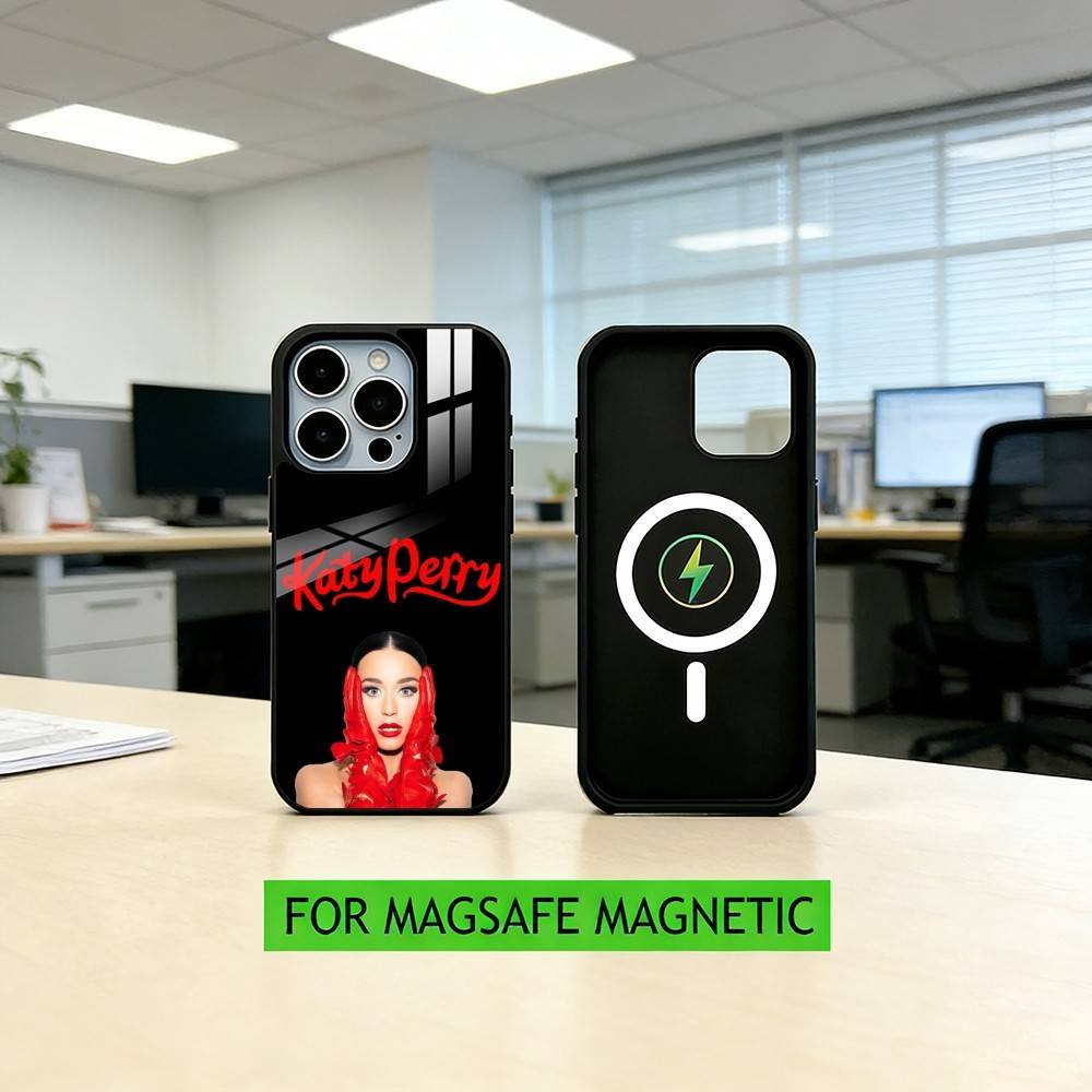 K-Katy Perry Singer Phone Case For iPhone17,16,15,14,13,12,11 Plus,Pro Magnetic with Magsafe Wireless Charging