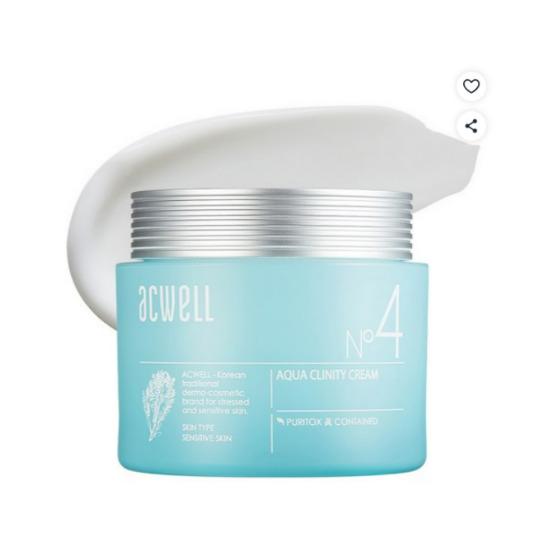 ACWELL Aqua Clinity Hydrating Moisture Cream Deep Hydration Soothing Care 50ml