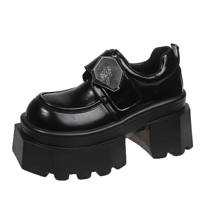 Fashion 9CM New Spring Women Pumps Mary Jane Lace Up Loafers Girls Lolita Shoes Puck High Heels Platform Pump Shoes Cosplay Female Shoes
