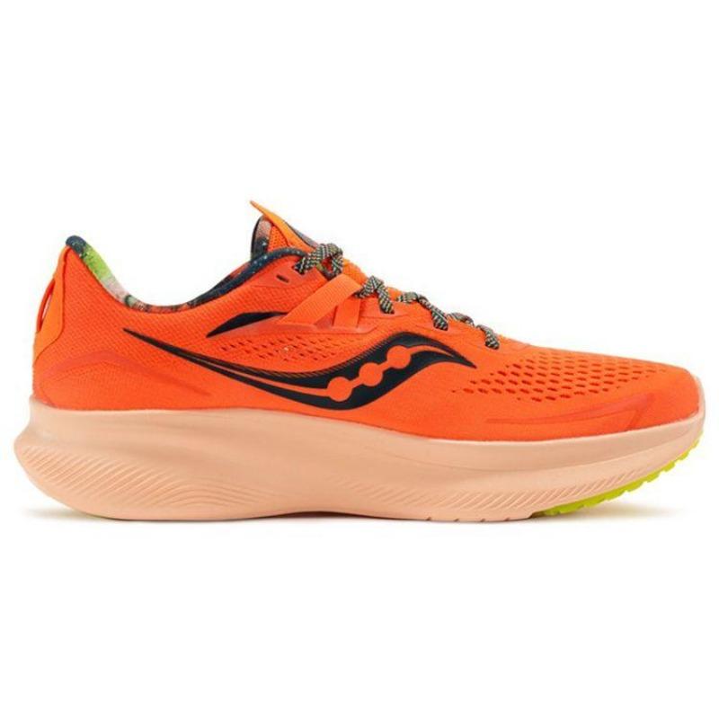 SAUCONY Ride 15 Herren Low-Top Laufschuhe orange rot leichtes Gewebe gedämpft rutschfest strapazierfähig Rennsport bequem S20729-45