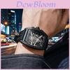 Mens Quartz Watch Silicone Strap Sport Style For Gents
