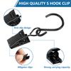 100Pcs String Light Clips Hanging Hooks Heavy Duty Metal Hanging Lights Clip Multipurpose S Hooks Curtain Clips Camper