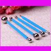 4-Piece Stainless Steel Spherical Ball Rod Carving Set for Fondant & Polymer Clay