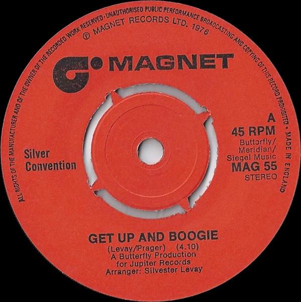 

7inch Record SILVER CONVENTION Get Up And Boogie MAG55 Magnet 1976 UK Dance Electronica Used